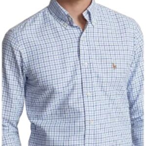 Polo Ralph Lauren Mens Plaid Oxford Button-Down Shirt Size XL